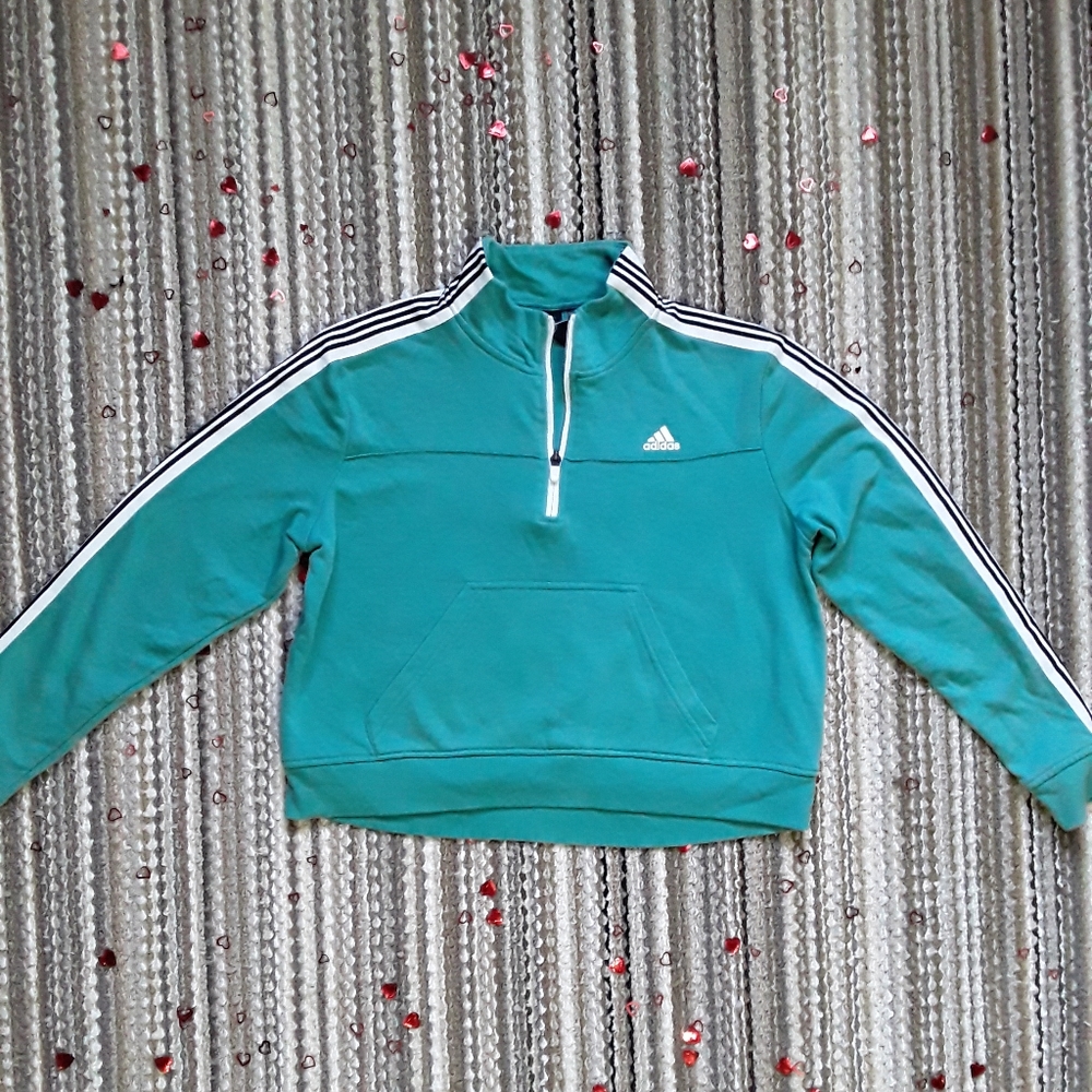 Adidas woman's cropped sweater